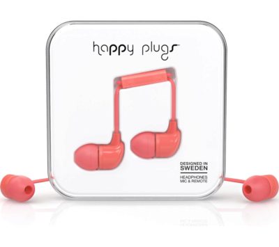 HAPPY PLUGS Headphones - Coral